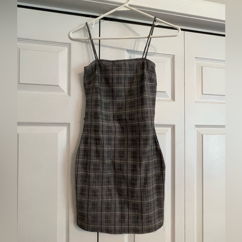 Windsor plaid mini dress